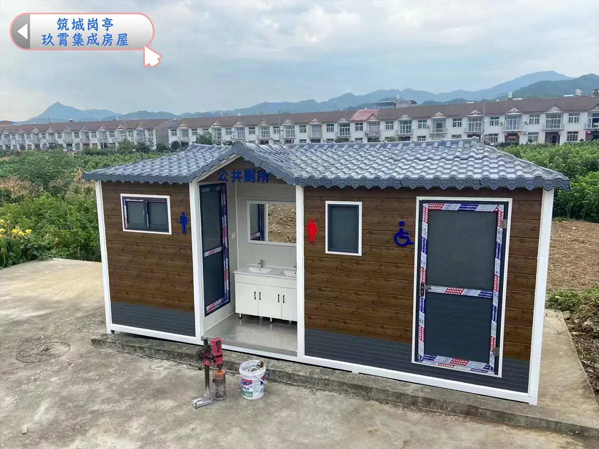 乡村公共卫生间落地实拍